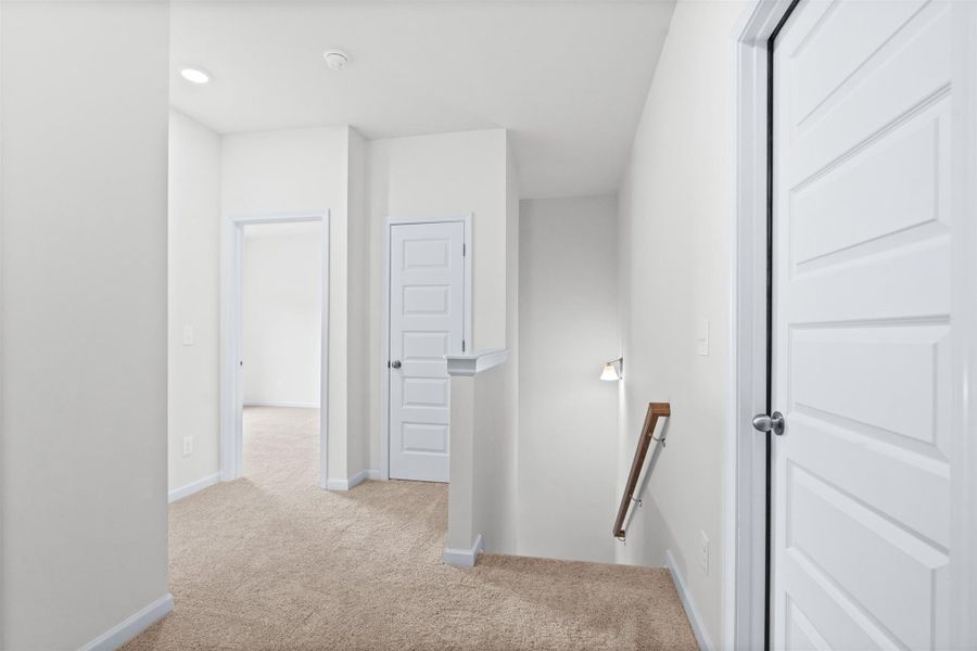 The Dove- Loft into Bedrooms 2, 3 and Hall Bath. Home under construction, photo used for illustrative purposes only, colors and options will vary.