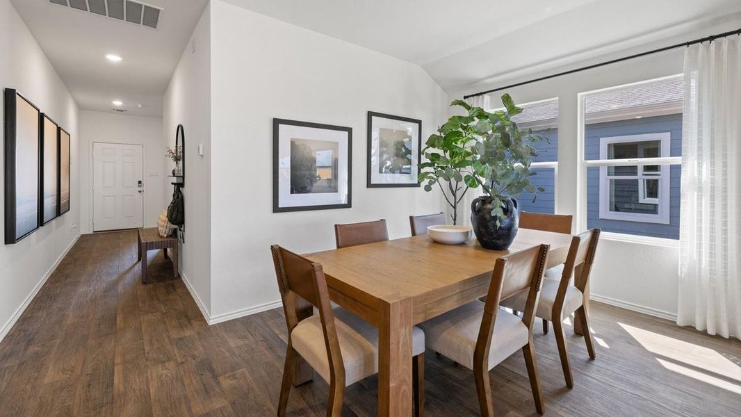Furnished interior view inside a new home in Prairie Lakes, Buda (Image 22). Furnished interior view inside a new home in Prairie Lakes, Buda (Image 22).
