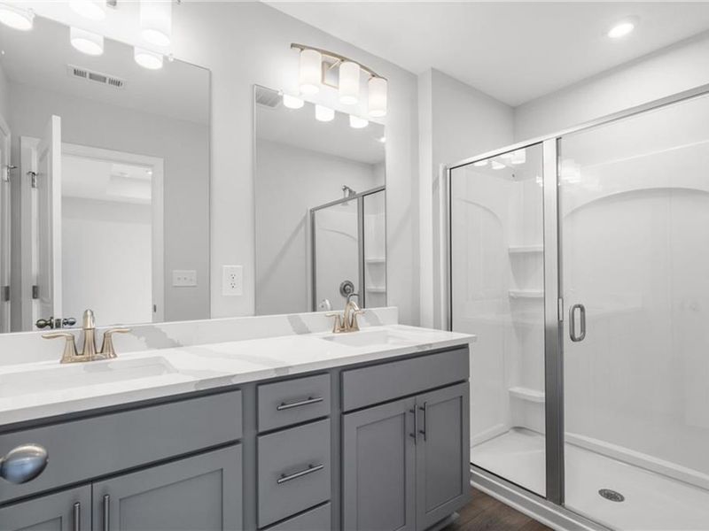 Furnished interior view inside a new home in Stegall Village, Cartersville (Image 8). Furnished interior view inside a new home in Stegall Village, Cartersville (Image 8).