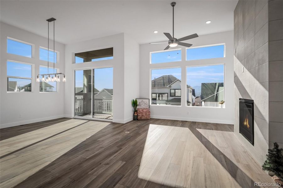 Spacious, unfurnished interior of a new home in Cloverleaf - Pinnacle Collection, Monument (Image 21).