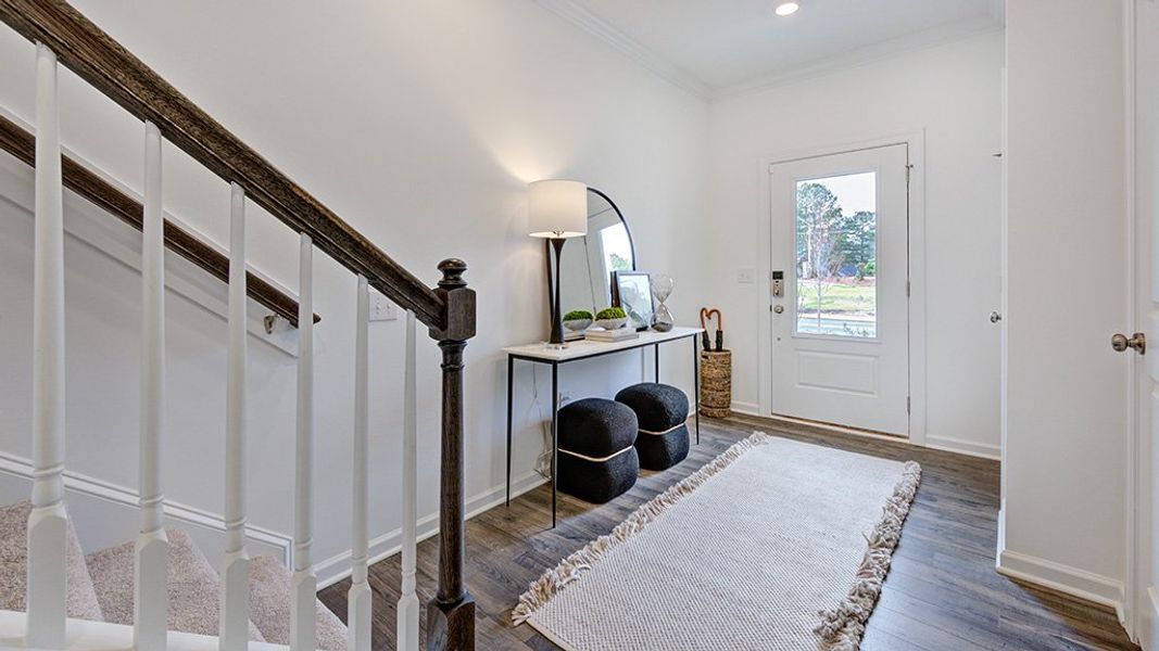 Furnished interior view inside a new home in Magnolia Townes, Wendell (Image 7).