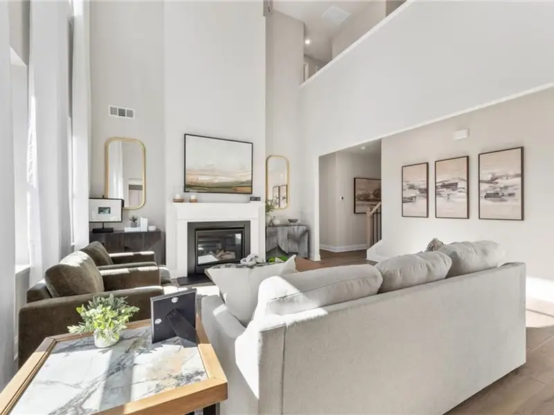 Furnished interior view inside a new home in Melody Lakeside Estates, Buford (Image 11).