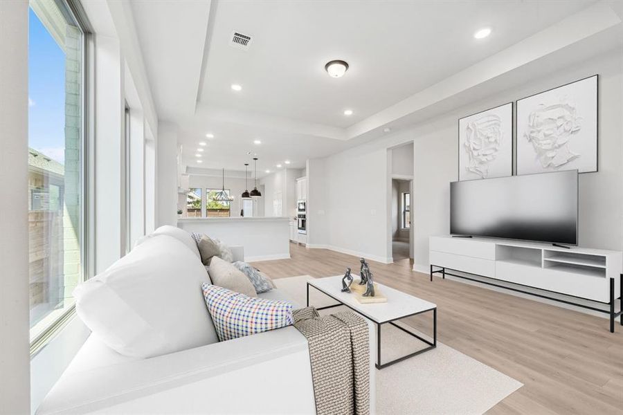 Furnished interior view inside a new home in Solterra - Garden Series, Mesquite (Image 12).