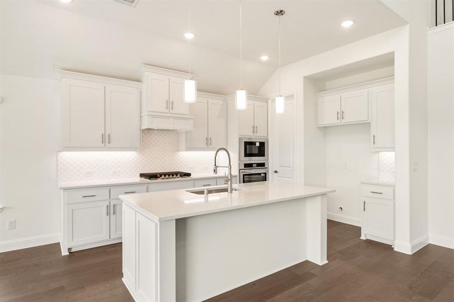 Furnished interior view inside a new home in Creekview Meadows, Pilot Point (Image 18).