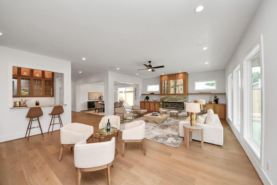 Furnished interior view inside a new home in , Houston (Image 26).