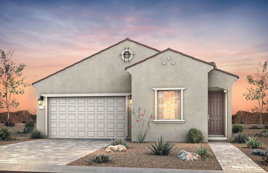 Representative exterior photo of a completed home built from the Kinsey by Del Webb in Sun City Festival, Buckeye, AZ (Image 2).