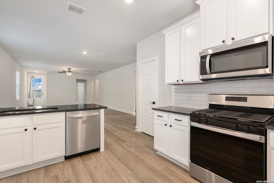 Furnished interior view inside a new home in Hightop Ridge, Converse (Image 7).