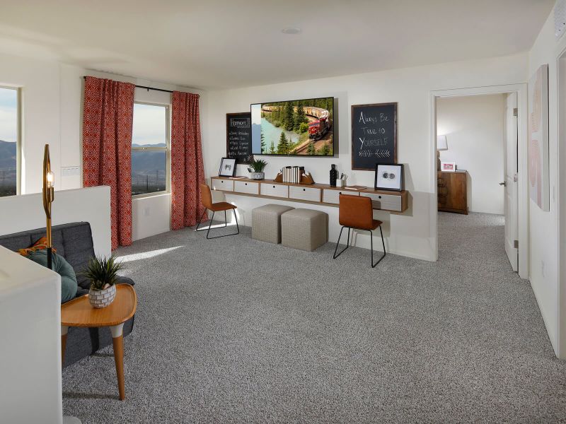 The 2380 floorplan modeled at Hanson Ridge.