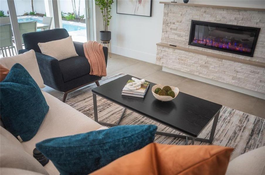Furnished interior view inside a new home in , Sarasota (Image 9).