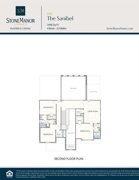 2D floor plan layout of this home in WaterStone, Montgomery, TX (Image 6). 2D floor plan layout of this home in WaterStone, Montgomery, TX (Image 6).
