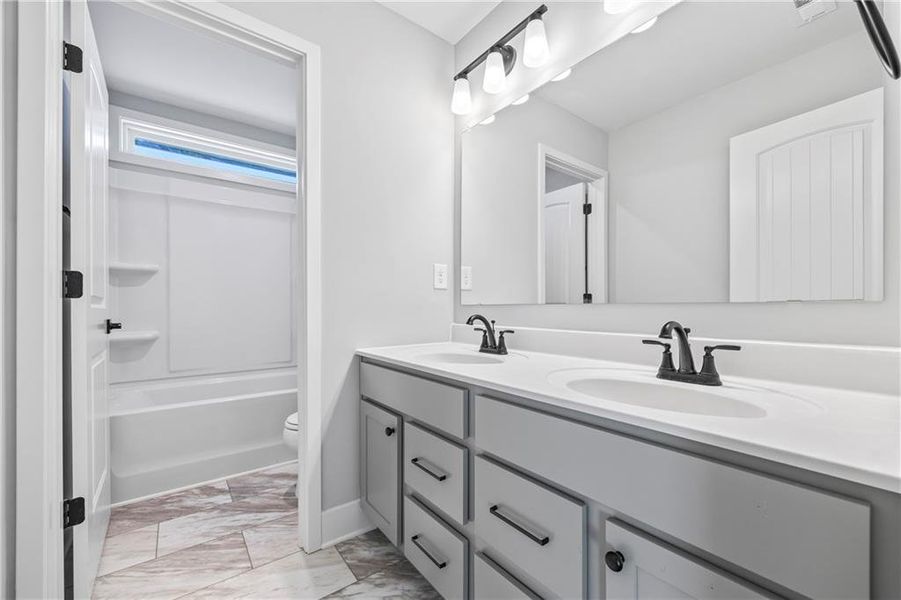 Furnished interior view inside a new home in , Hoschton (Image 9).