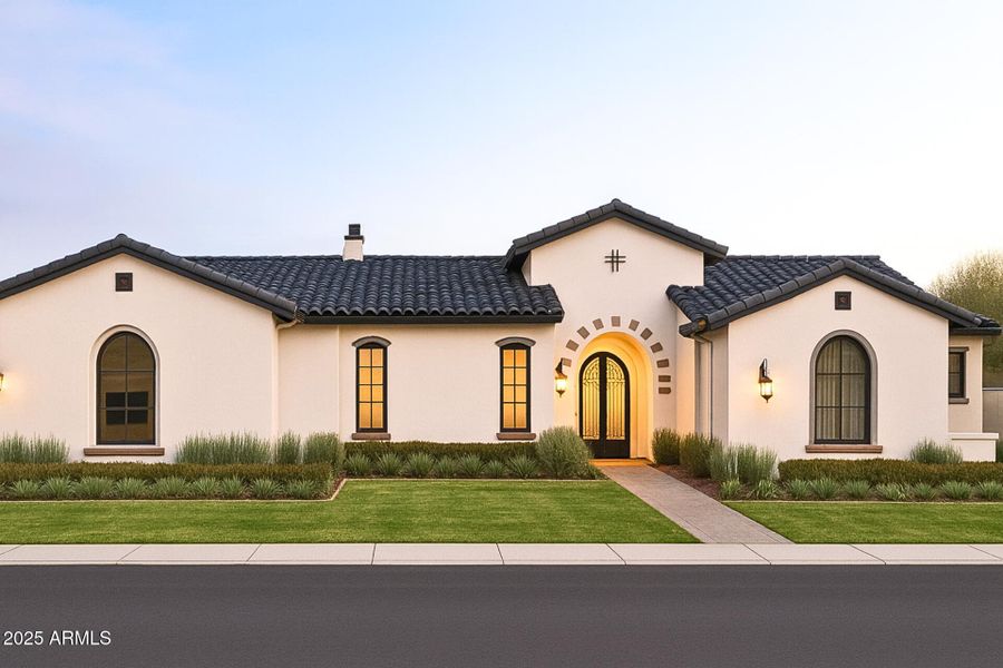 DW - Spanish Dark Roof - Garage Left