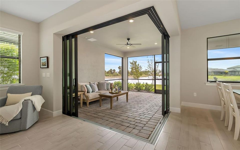 Furnished interior view inside a new home in , Venice (Image 25).