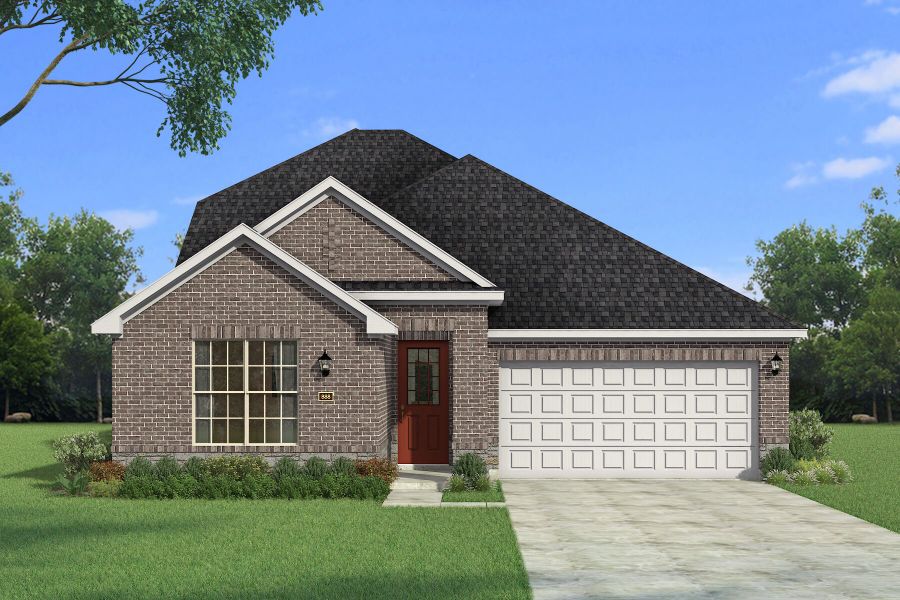 The Amelia - Traditional 2 with Stone Elevation