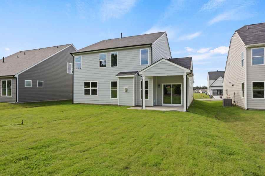 Exterior details and patio area of a home in Founders Club, Moore (Image 18).