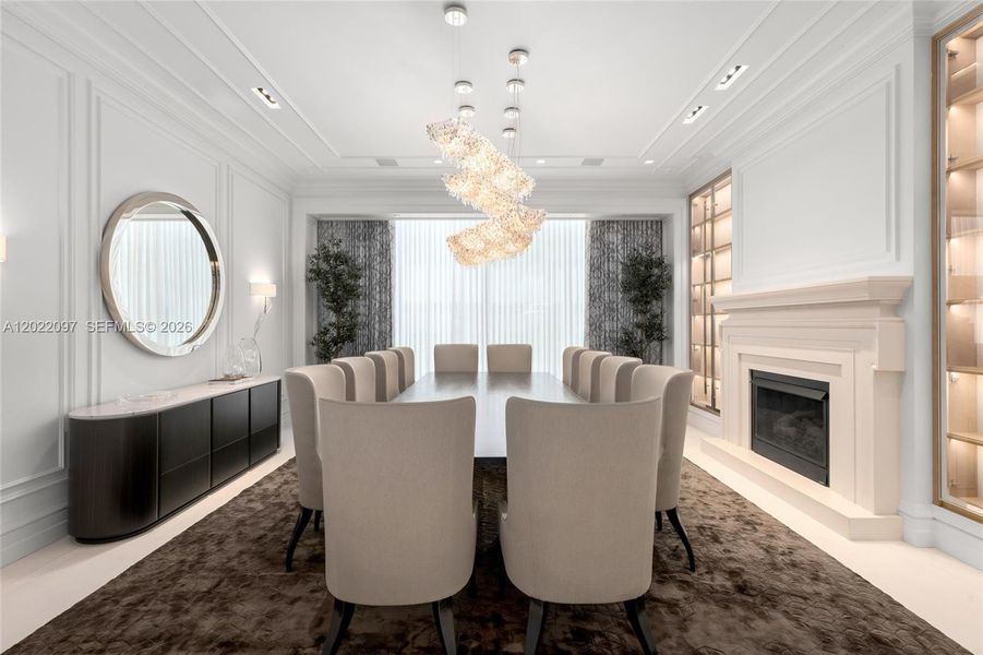 Furnished interior view inside a new home in , Sunny Isles Beach (Image 12).