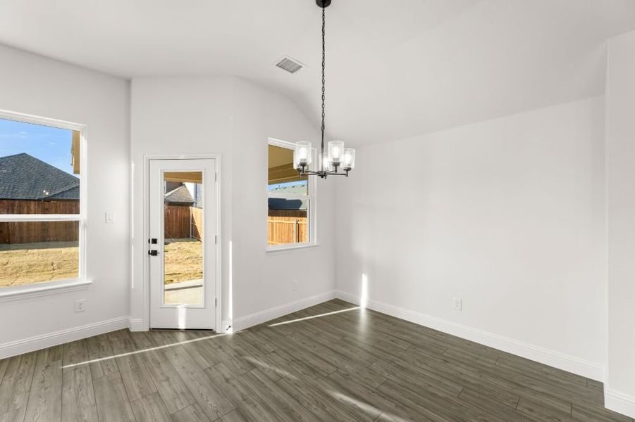 Representative unfurnished interior of a home built from the San Jacinto by UnionMain Homes in Elevon, Lavon (Image 32). Representative unfurnished interior of a home built from the San Jacinto by UnionMain Homes in Elevon, Lavon (Image 32).