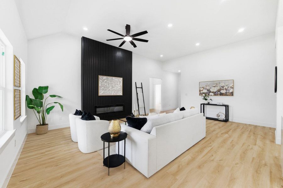 Furnished interior view inside a new home in , Bastrop (Image 32).