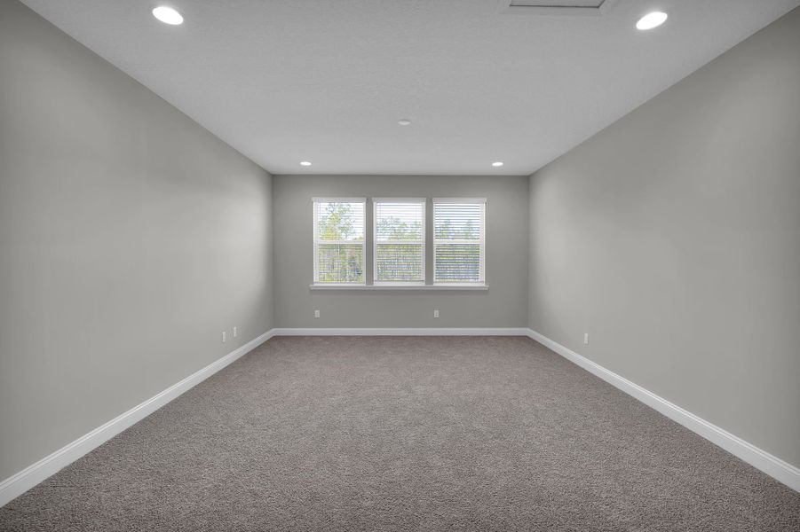 Representative unfurnished interior of a home built from the Riverdale by Riverside Homes in Hidden Creek at SilverLeaf, St. Augustine (Image 47). Representative unfurnished interior of a home built from the Riverdale by Riverside Homes in Hidden Creek at SilverLeaf, St. Augustine (Image 47).