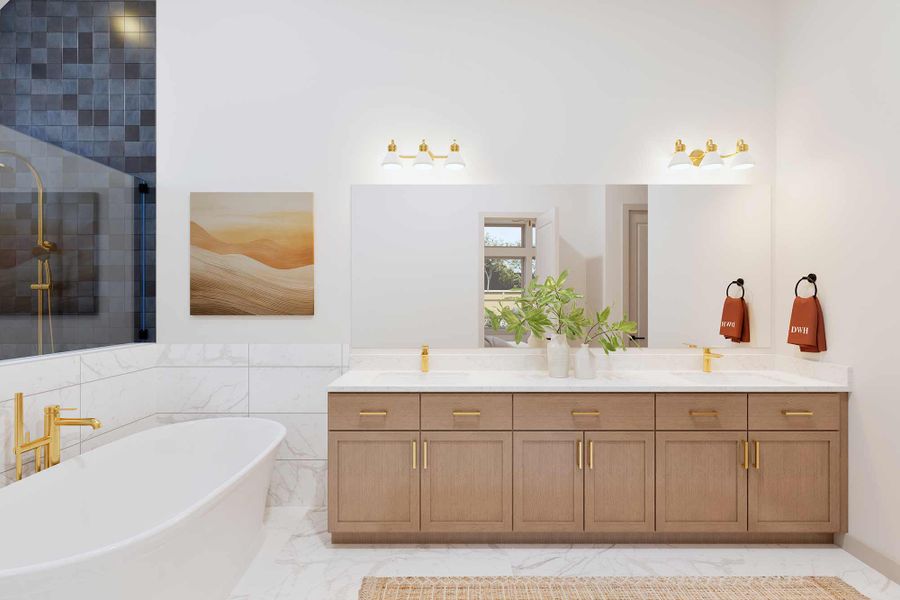 Representative furnished interior of a home built from the The Aubrey by David Weekley Homes in Briarley, Montgomery (Image 2).