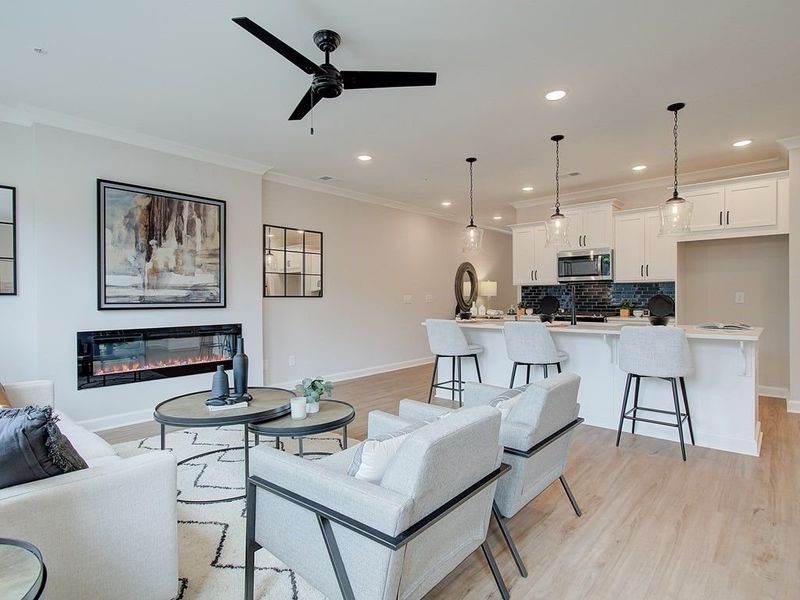 Furnished interior view inside a new home in Cherokee Township, Acworth (Image 23).