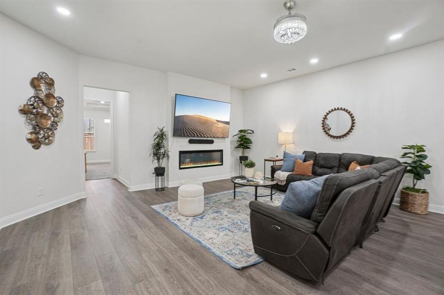 Furnished interior view inside a new home in , Plano (Image 15). Furnished interior view inside a new home in , Plano (Image 15).