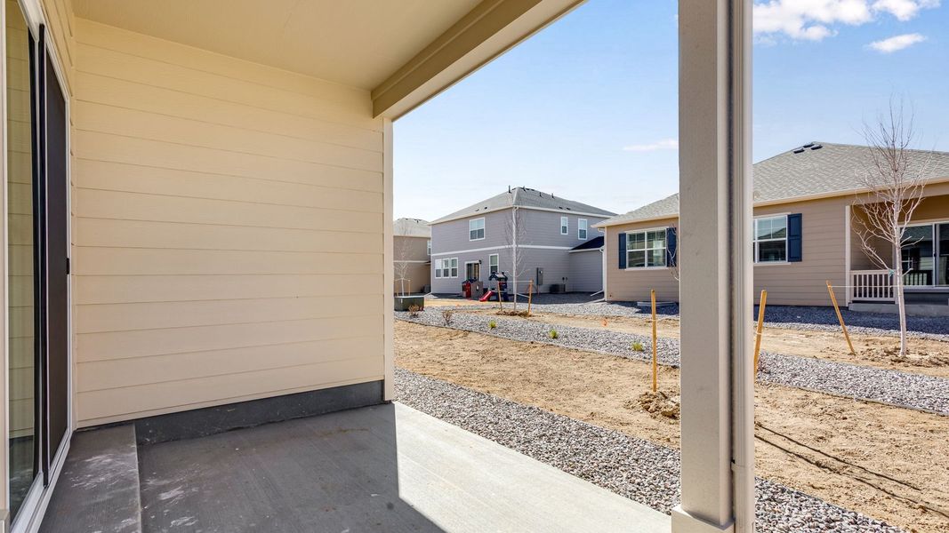 Exterior details and patio area of a home in Lakeside Canyon, Mead (Image 4). Exterior details and patio area of a home in Lakeside Canyon, Mead (Image 4).
