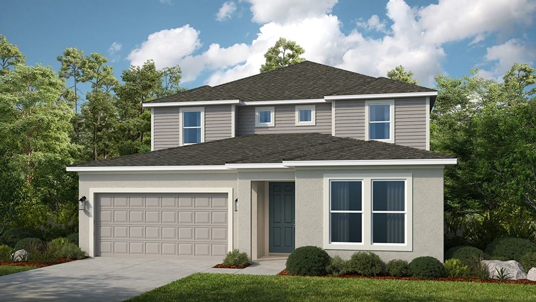 Representative exterior photo of a completed home built from the Tybee by Taylor Morrison in Lochside, Mount Dora, FL (Image 4).