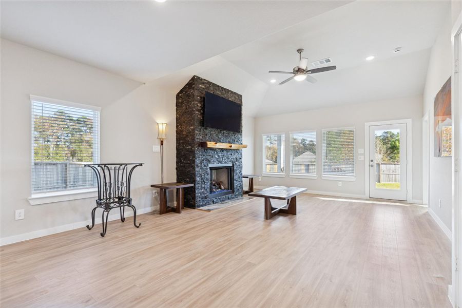 Furnished interior view inside a new home in , Willis (Image 31).