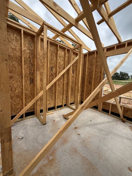 In-progress construction of a new home in Monarch Manor, Poolville, TX (Image 6).