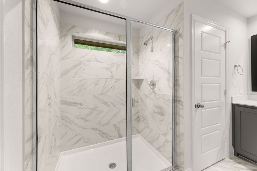 Representative exterior photo of a completed home built from the Opal by Impression Homes in Sereno Oaks at Buckner Terrace, Dallas, TX (Image 17). Representative exterior photo of a completed home built from the Opal by Impression Homes in Sereno Oaks at Buckner Terrace, Dallas, TX (Image 17).