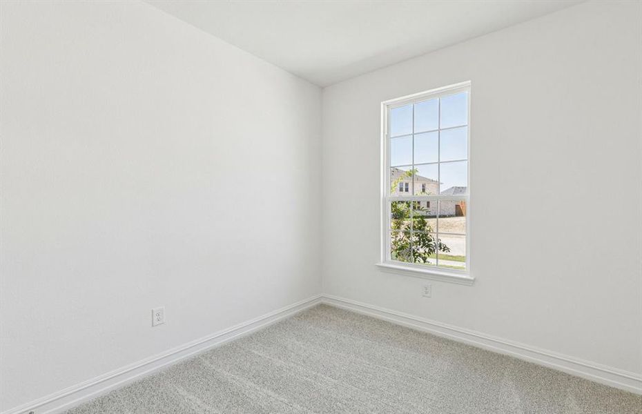 Secondary bedroom designed for comfort and convenience Secondary bedroom designed for comfort and convenience