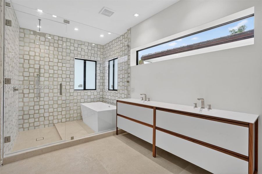 Furnished interior view inside a new home in , Miami (Image 7).