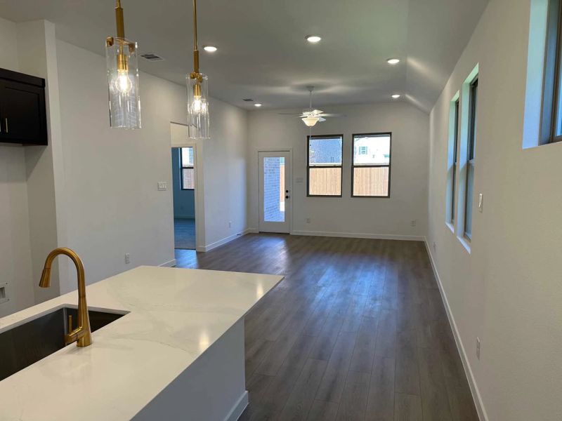 Open Living-Dining Room Construction Progress Open Living-Dining Room Construction Progress