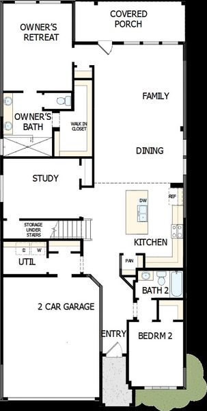 2D floor plan layout of this home in Mayfair - Select Classic Series, New Braunfels, TX (Image 4). 2D floor plan layout of this home in Mayfair - Select Classic Series, New Braunfels, TX (Image 4).