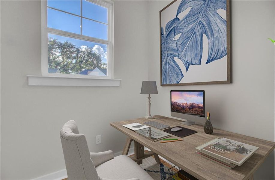 Furnished interior view inside a new home in Annsbury Park, Lilburn (Image 14).