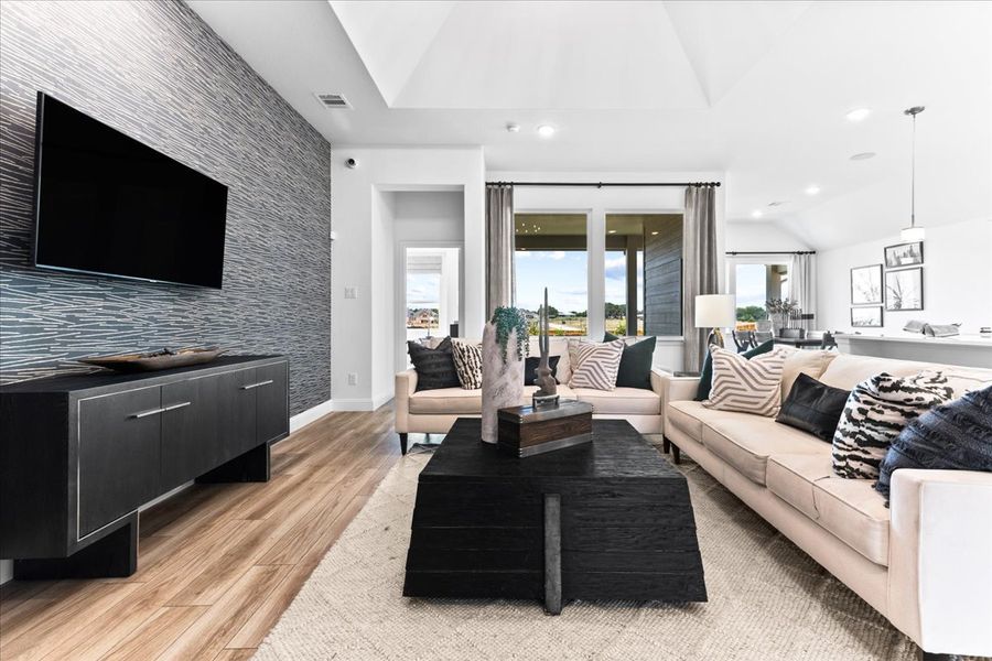 Furnished interior view inside a new home in Keeneland, Aubrey (Image 10).