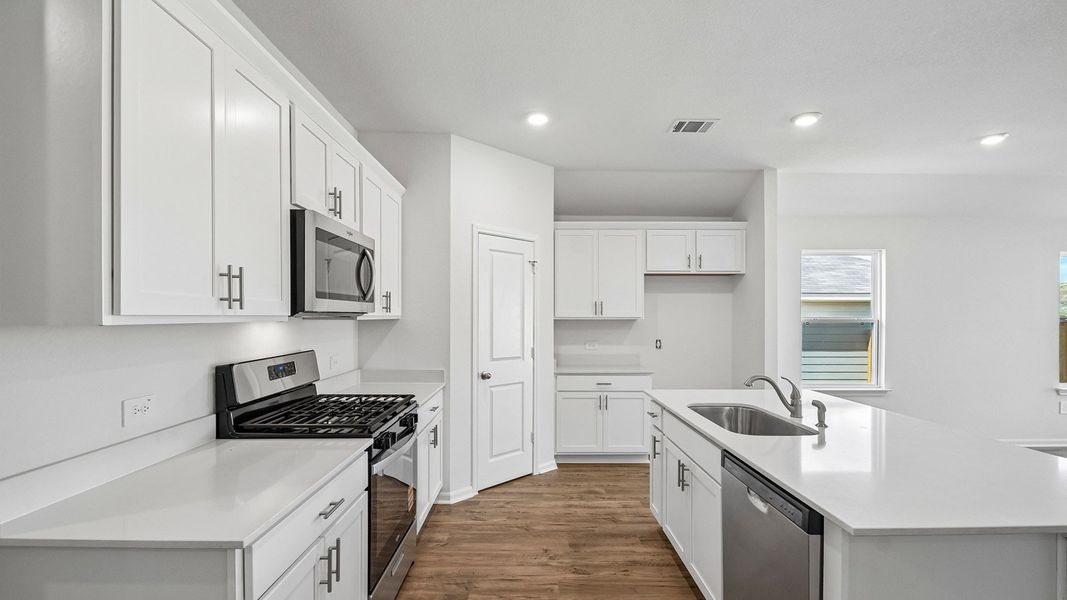 Furnished interior view inside a new home in Prairie Lakes, Buda (Image 6).