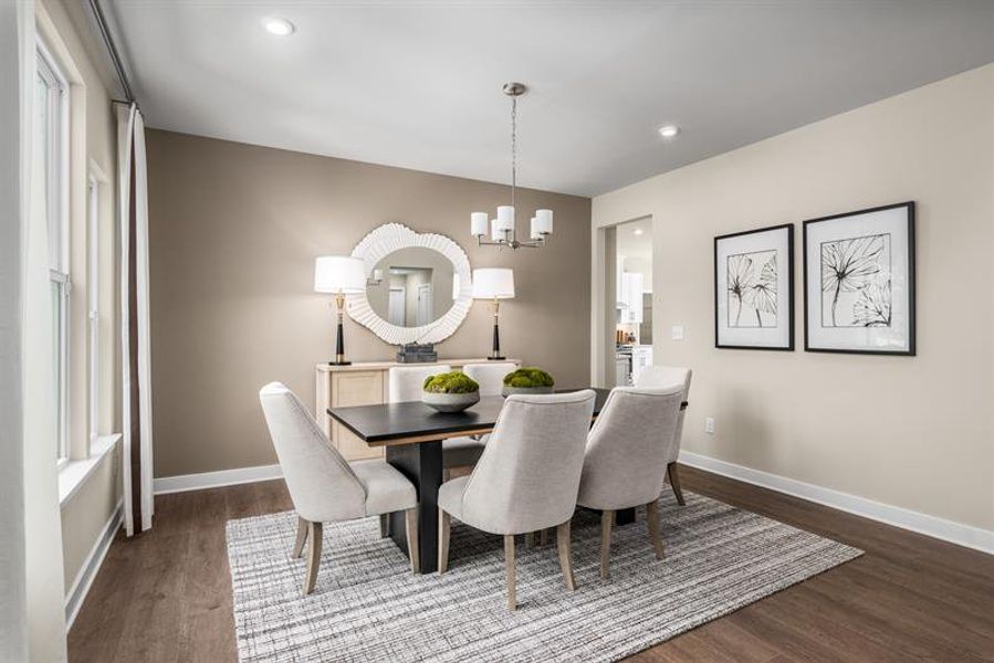 Representative furnished interior of a home built from the Corsica by Ryan Homes in Muirwood, Murfreesboro (Image 13).