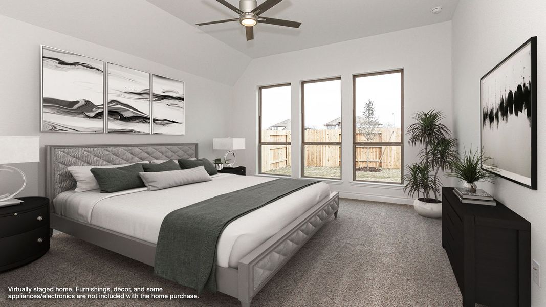 Representative furnished interior of a home built from the 2935W by Perry Homes in Meridiana, Rosharon (Image 5).