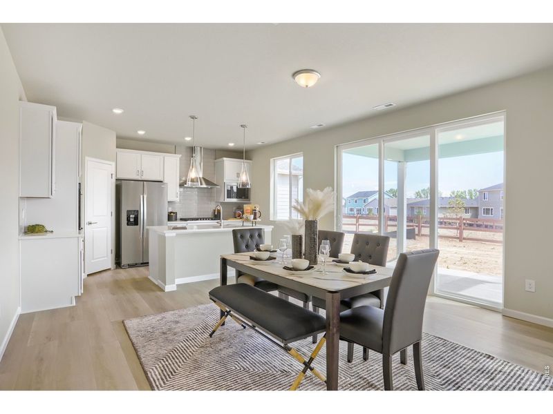 Furnished interior view inside a new home in Country Club Reserve, Fort Collins (Image 5).