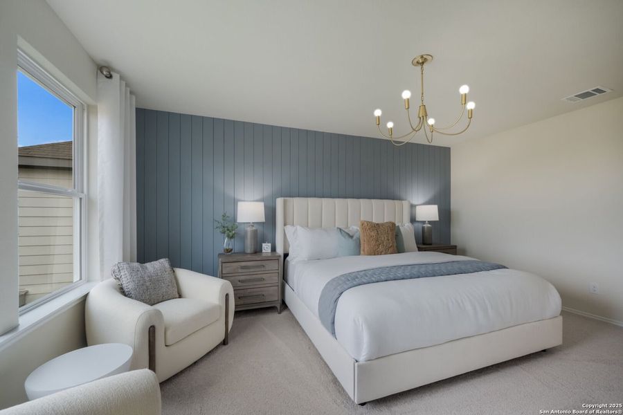 Furnished interior view inside a new home in Cinco Lakes, San Antonio (Image 13). Furnished interior view inside a new home in Cinco Lakes, San Antonio (Image 13).