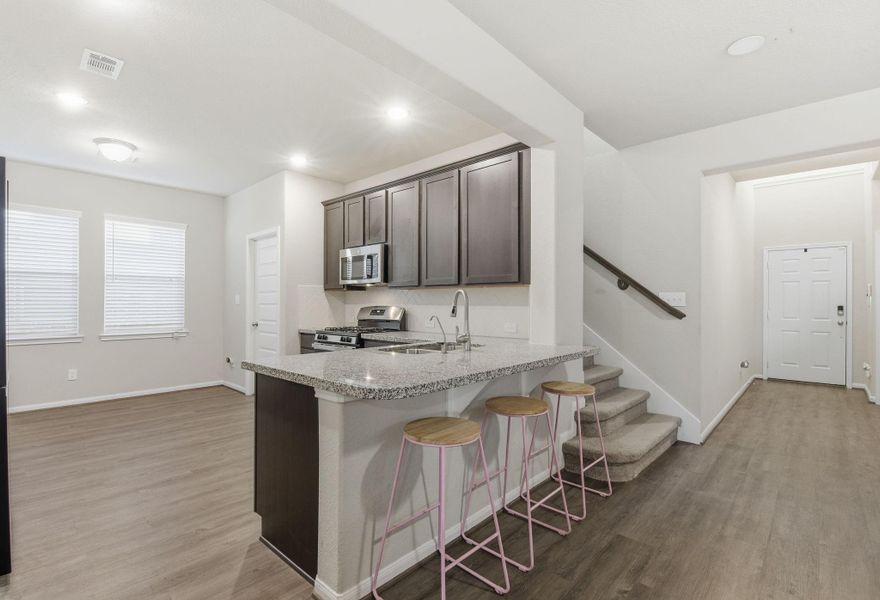 Furnished interior view inside a new home in Legends Bay, Baytown (Image 29). Furnished interior view inside a new home in Legends Bay, Baytown (Image 29).