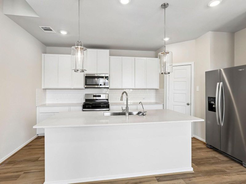 Photo is not of the actual home, but is an inspirational photo of builder’s model home and may depict options, furnishings, and/or decorator features that are not included