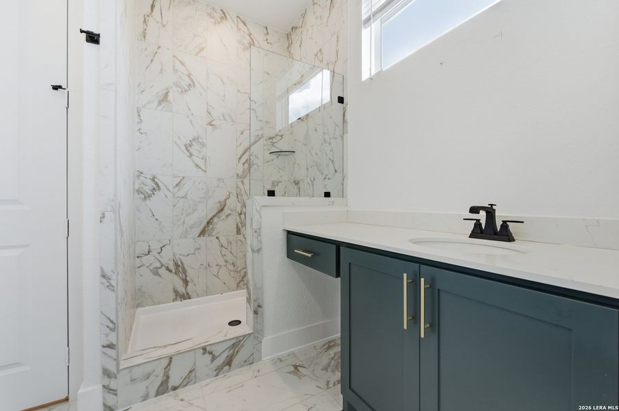 Furnished interior view inside a new home in Centero at Stone Oak, San Antonio (Image 7).