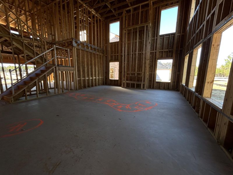 In-progress construction of a new home in Tea Farm: Presidents Series, Ravenel, SC (Image 63).