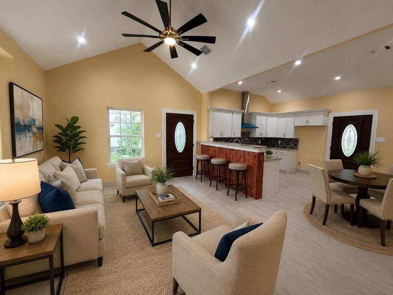 Furnished interior view inside a new home in , Pasadena (Image 6).