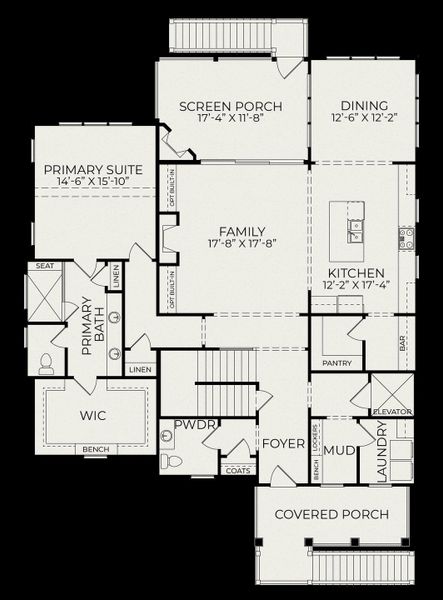 2D floor plan layout of this home in Charleston Proper, Johns Island, SC (Image 3).