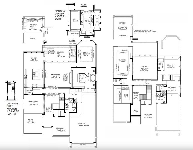 2D floor plan layout for the Milan 4597 by J. Patrick Homes in Colton, Montgomery, TX (Image 3). 2D floor plan layout for the Milan 4597 by J. Patrick Homes in Colton, Montgomery, TX (Image 3).