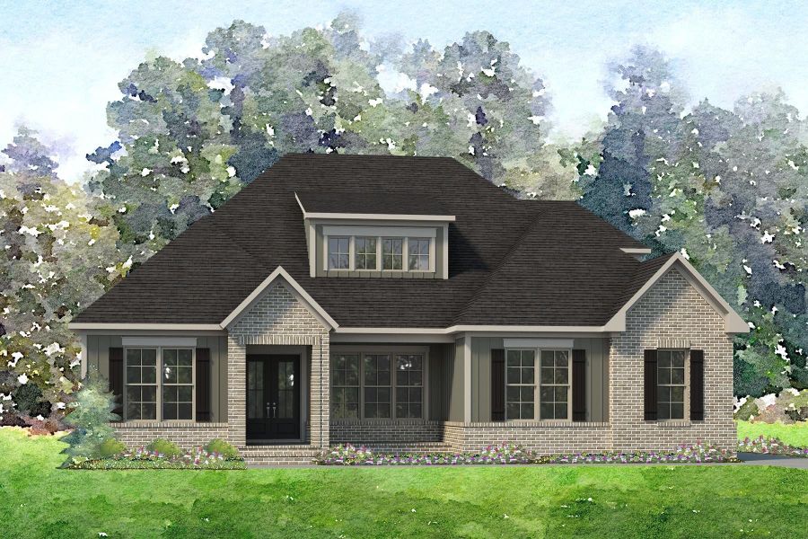 Representative exterior photo of a completed home built from the Bennett by Niblock Homes in Cordera, Concord, NC (Image 2).